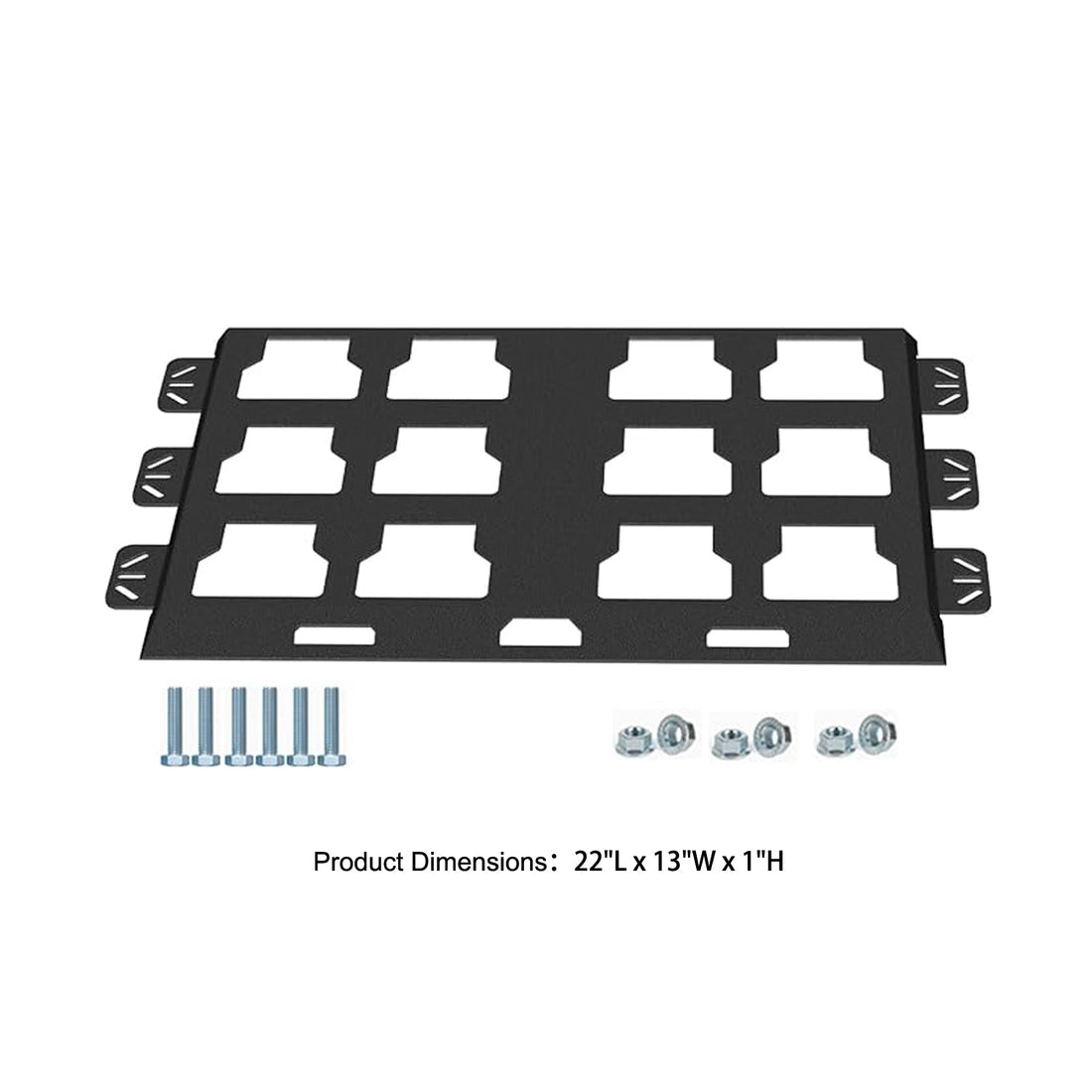 Full-size mounting plate tool storage system on a workshop wall