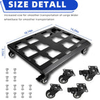 Heavy-Duty Packout Dolly Cart – 200lb, No-Drill, Locking Wheels