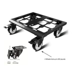 Heavy-Duty Packout Dolly Cart – 200lb, No-Drill, Locking Wheels