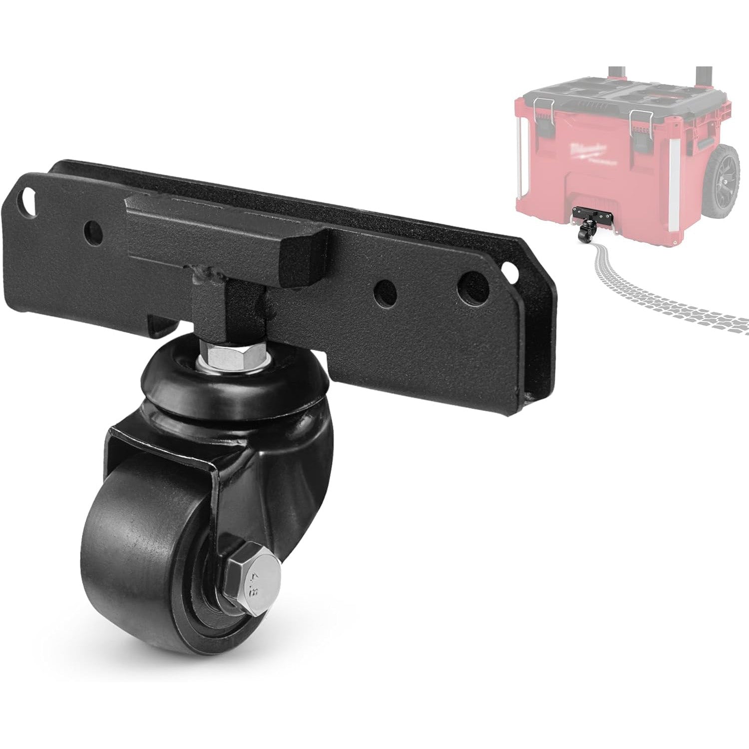 Front Wheels Compatible for Milwaukee Packout Rolling Tool Box,Packout Caster Wheels Accessories for Packout Tool Box,Making Transportation Easier