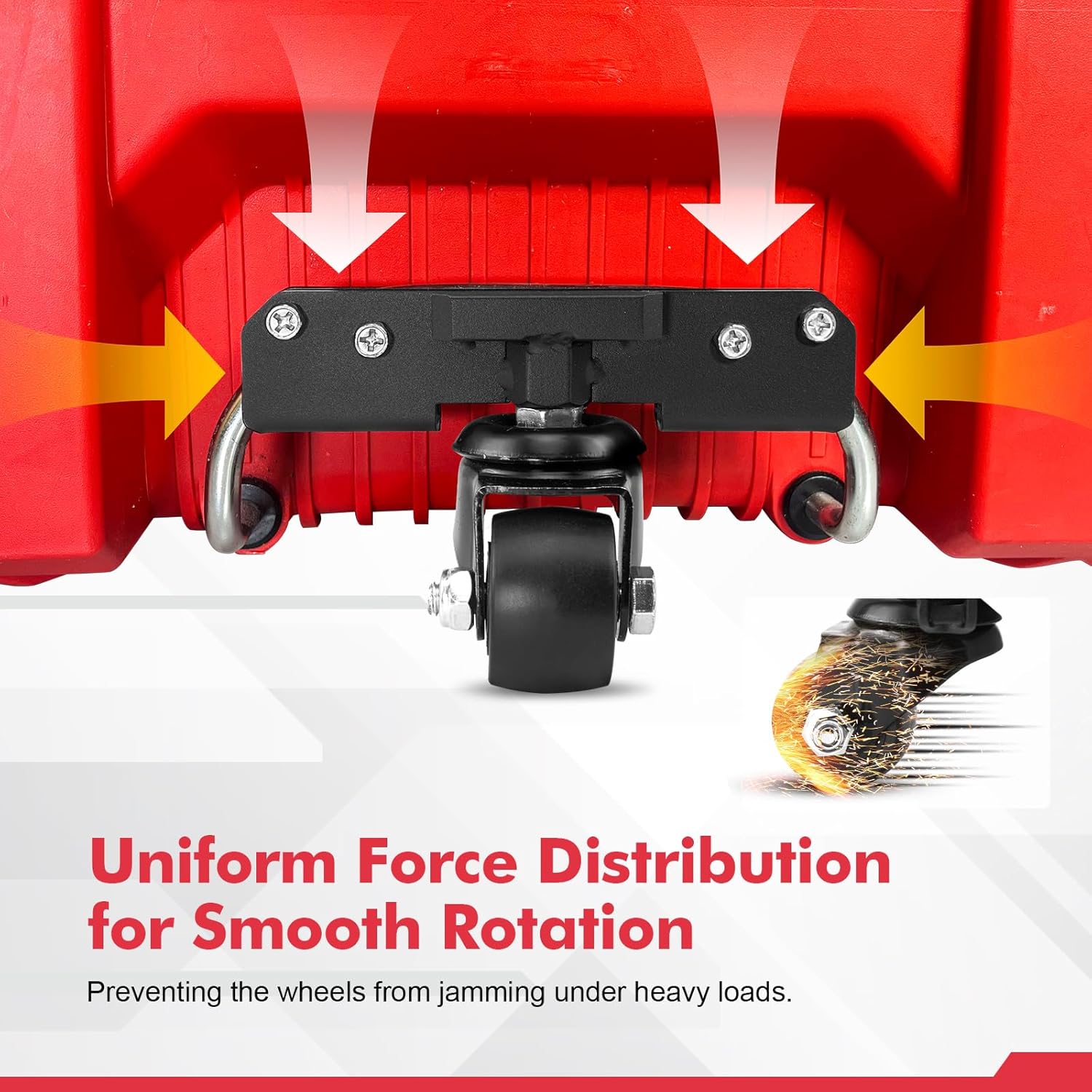 Front Wheels for Milwaukee Packout Rolling Toolbox