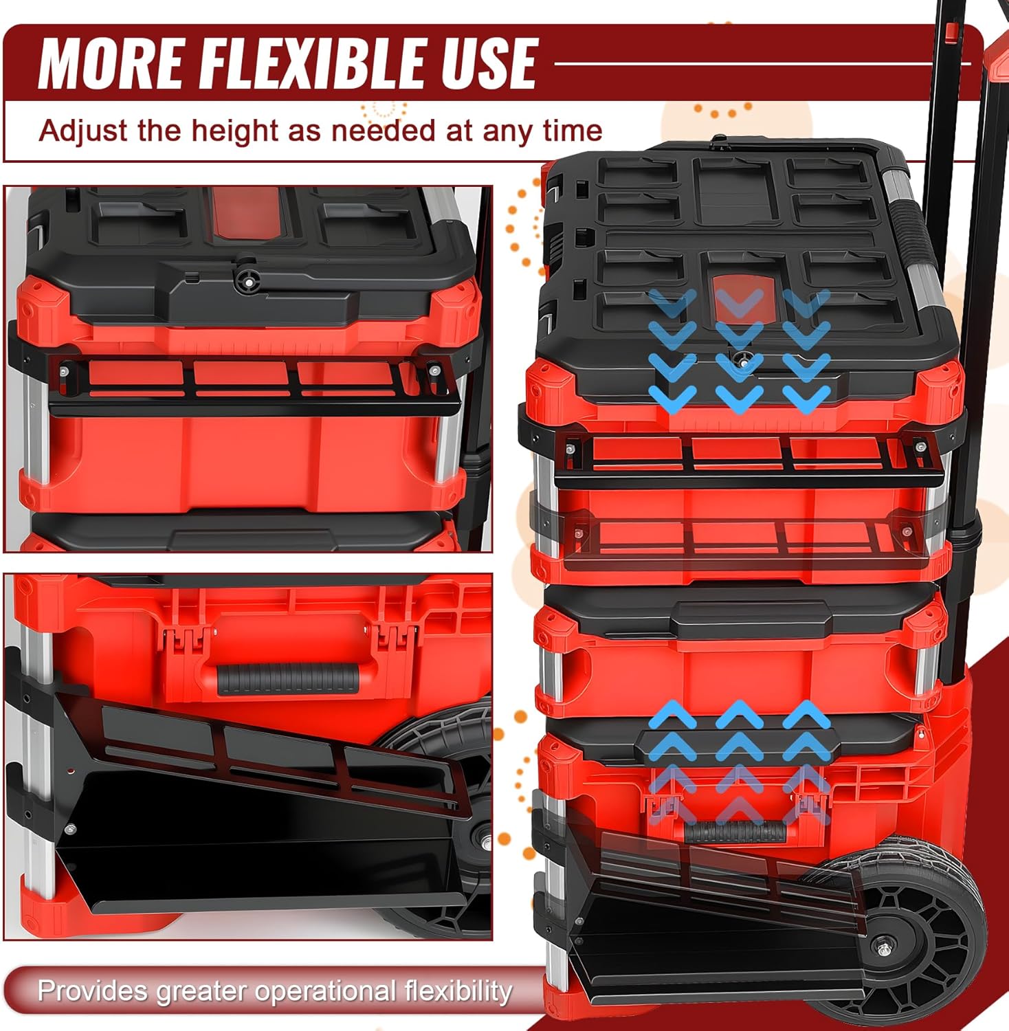 Horizontal Tool Organizer Extension Level Mount Holder Compatible With Milwaukee Packout Tool Boxes Accessories