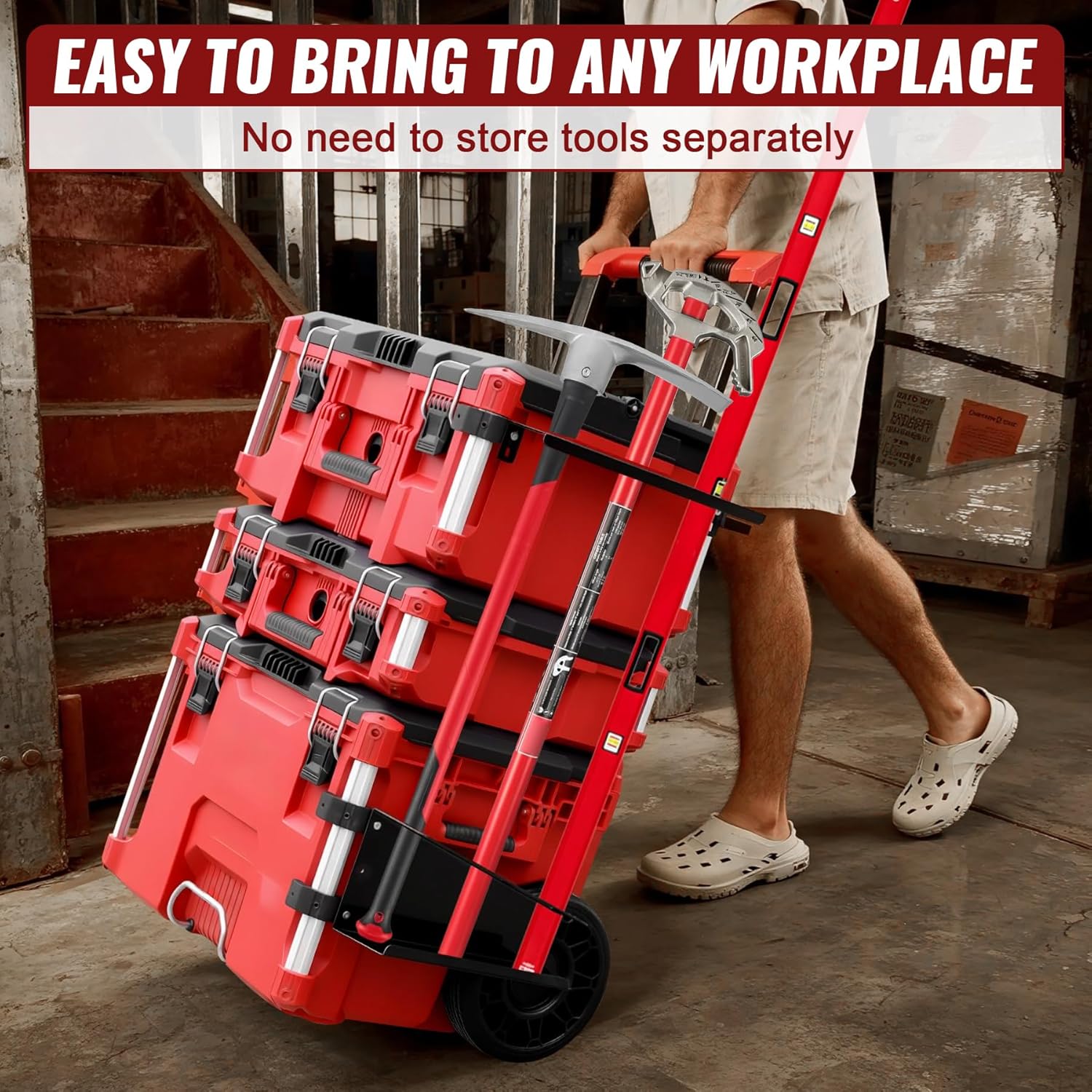 Horizontal Tool Organizer Extension Level Mount Holder Compatible With Milwaukee Packout Tool Boxes Accessories