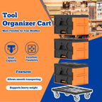 Heavy Duty Metal Dolly for Klein MODbox – Rolling Cart with Locking Casters