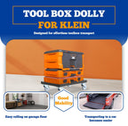 Heavy Duty Metal Dolly for Klein MODbox – Rolling Cart with Locking Casters