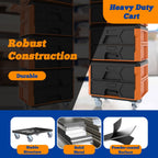Heavy Duty Metal Dolly for Klein MODbox – Rolling Cart with Locking Casters