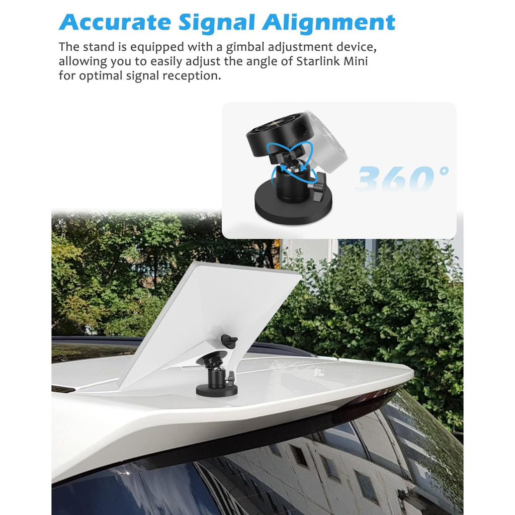 Starlink Mini Magnetic Mount Car Roof Mount for Starlink Mini 30KG Strong Suction Adjustable Angle Magnetic Mounting Bracket for RV Boat Roof Mount