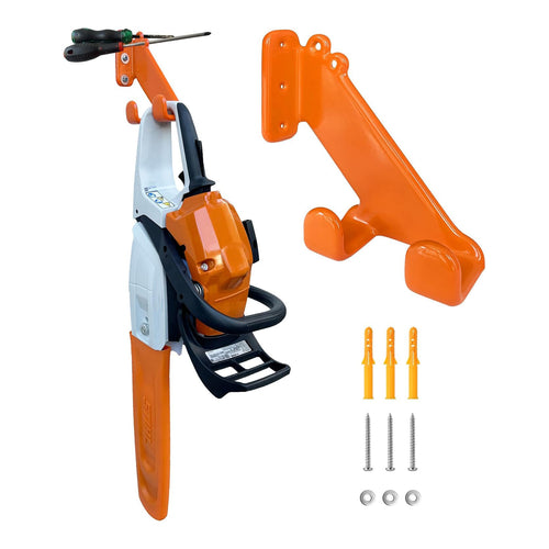 Chainsaw Hanger, 2 Pack Chainsaw Wall Mount, Heavy Duty Chainsaw Holder, Garage Organization Garage Storage Shed Organizer Mounted Chainsaw Rack