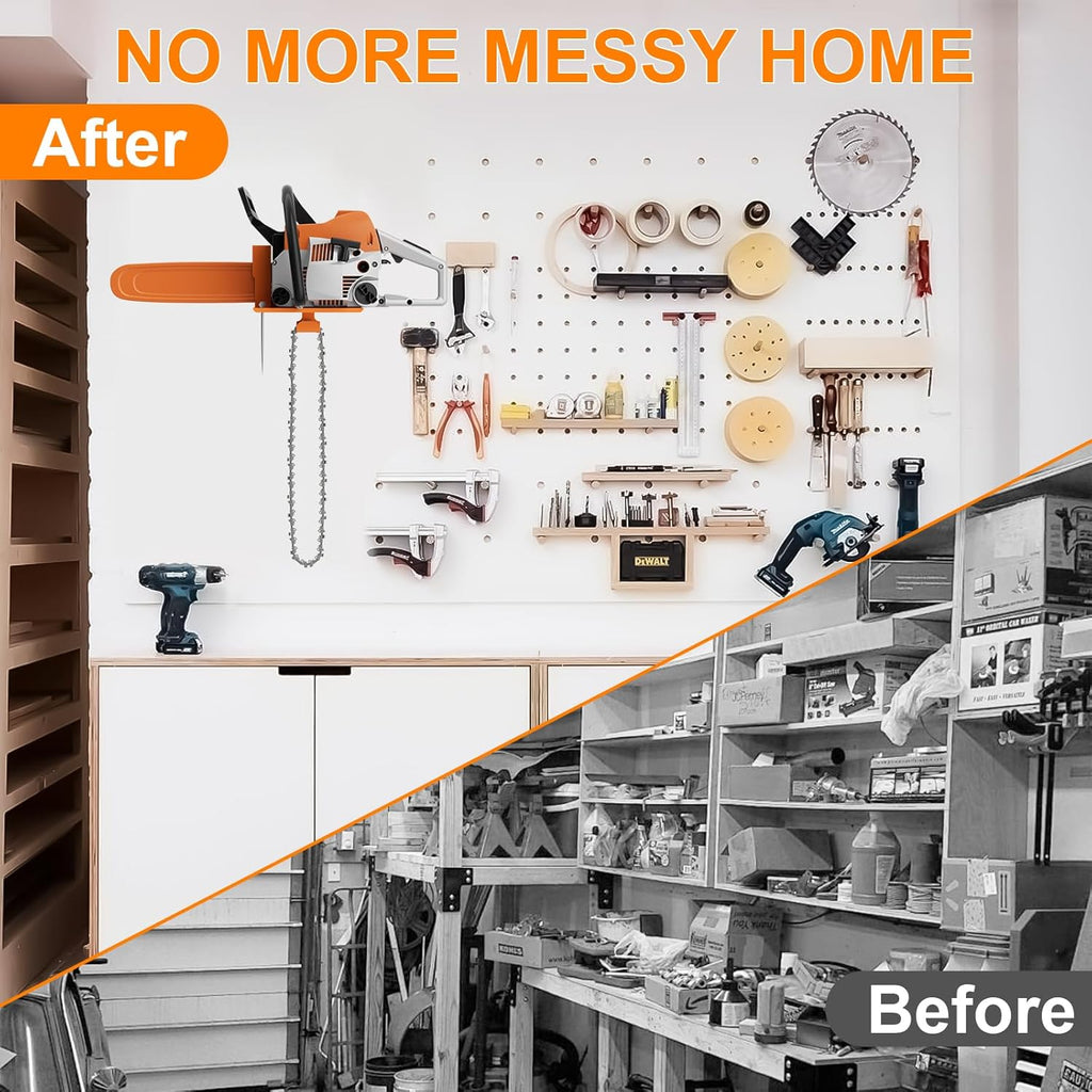 Chainsaw Holder, Chainsaw Wall Mount for Stihl MS250, MS251, MS170, MS171, MS172 Heavy Duty Chainsaw Rack Garage Storage Holder Chain Saw Display