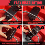 Upgraded Steel Front Wheels for Packout Toolbox (200 Lbs Capacity, Compatible with Modular Stackable Packout)