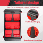 Magnetic Packout Mounting Plate Compatible with Modular Stackable Impact Packout Toolbox (Aluminum Mount Bracket for Truck Beds & Pegboards)