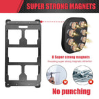 Magnetic Packout Mounting Plate Compatible with Modular Stackable Impact Packout Toolbox (Aluminum Mount Bracket for Truck Beds & Pegboards)