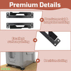 2Pcs Small Metal Mounting Brackets for Toughbuilt Stacktech