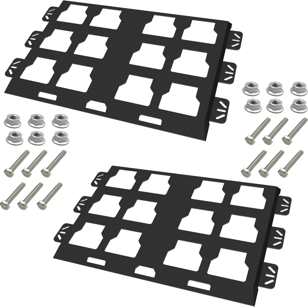 Mounting Plate Compatible with Milwaukee Packout, 100 Lbs, Metal with Powder Coat, for Tool Storage and Organization System (Full Plate-Black-2)