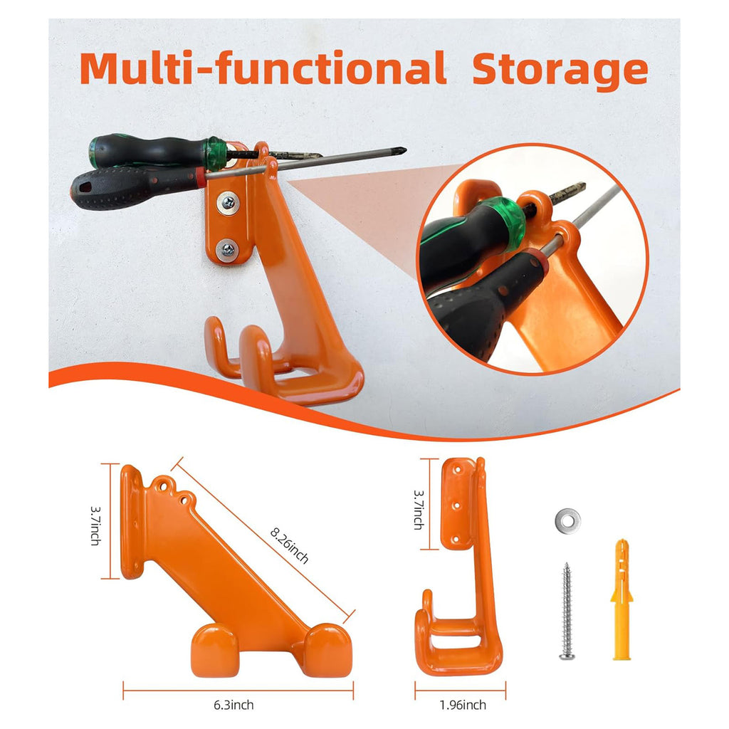 Chainsaw Hanger, 2 Pack Chainsaw Wall Mount, Heavy Duty Chainsaw Holder, Garage Organization Garage Storage Shed Organizer Mounted Chainsaw Rack