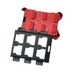 Half-Size Mounting Plate for Modular Tool Storage System – Powder-Coated Metal, 50 lbs Capacity, Black (1 Piece)