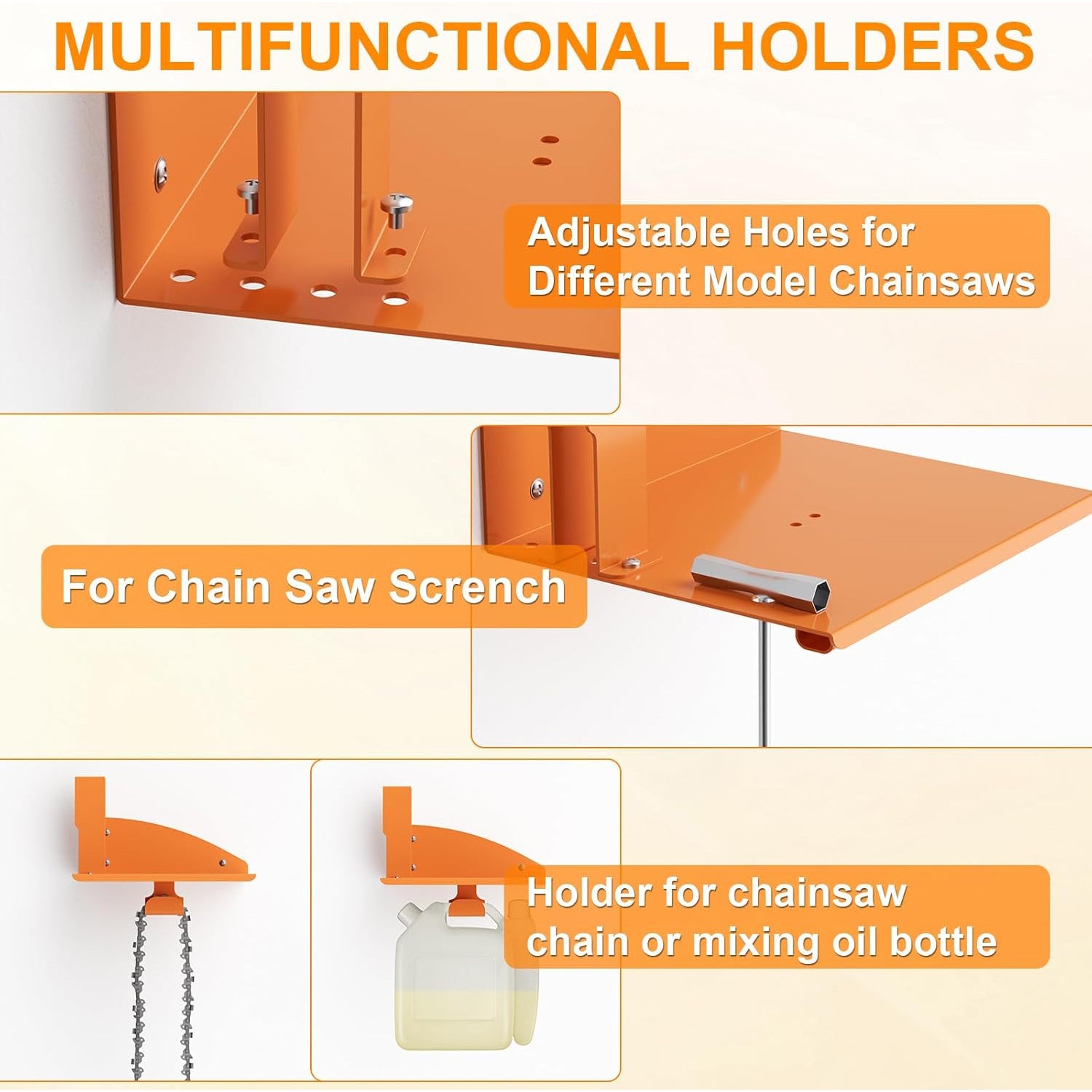 Chainsaw Holder, Chainsaw Wall Mount for MS250, MS251, MS170, MS171, MS172 Heavy Duty Chainsaw Rack Garage Storage Holder Chain Saw Display