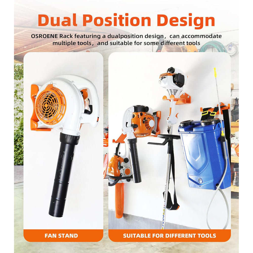 Leaf Blower Hanger, 1 Pack Upgrade Handheld Blower Rack for Garage Wall, Leaf Blower Holder for Stihl BG-56, BG-66, BG-86, SH-56, SH86