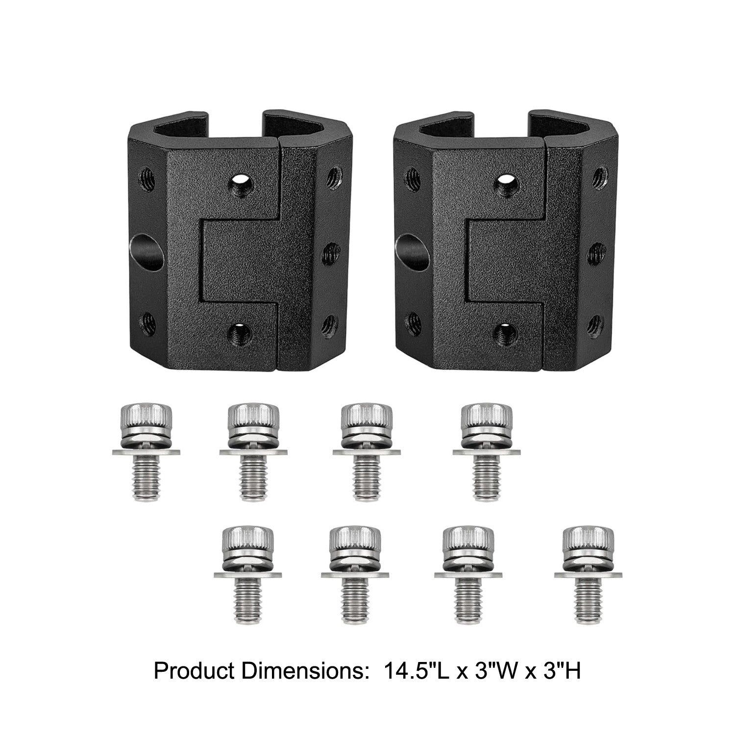 Rail Clip Compatible with Milwaukee Packout System Rails,Universal Packout Rail Adapter Mounts-Side on Packout Rail Corner, Black