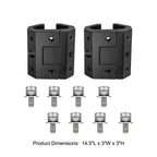 Rail Clip Compatible with Packout System Rails,Universal Packout Rail Adapter Mounts-Side on Packout Rail Corner, Black