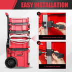 Extension Cord Holder Compatible with Packout Toolbox, Packout Toolbox Cord Storage Solution,Corner Rail clips Including