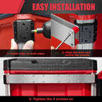 Power Drill Holder Fits for Packout Toolbox,Tape Measure Tool holder, Hanging Screwdrivers, Wrenches on The Side for Packout Toolbox Organizer