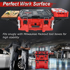 Folding Packout Mount Compatible with Packout Toolbox Side Storage, Rugged All-metal Frame, Compatible with Rails No Drilling Required, Saving Space, Can be Mounted on Wall or Floor