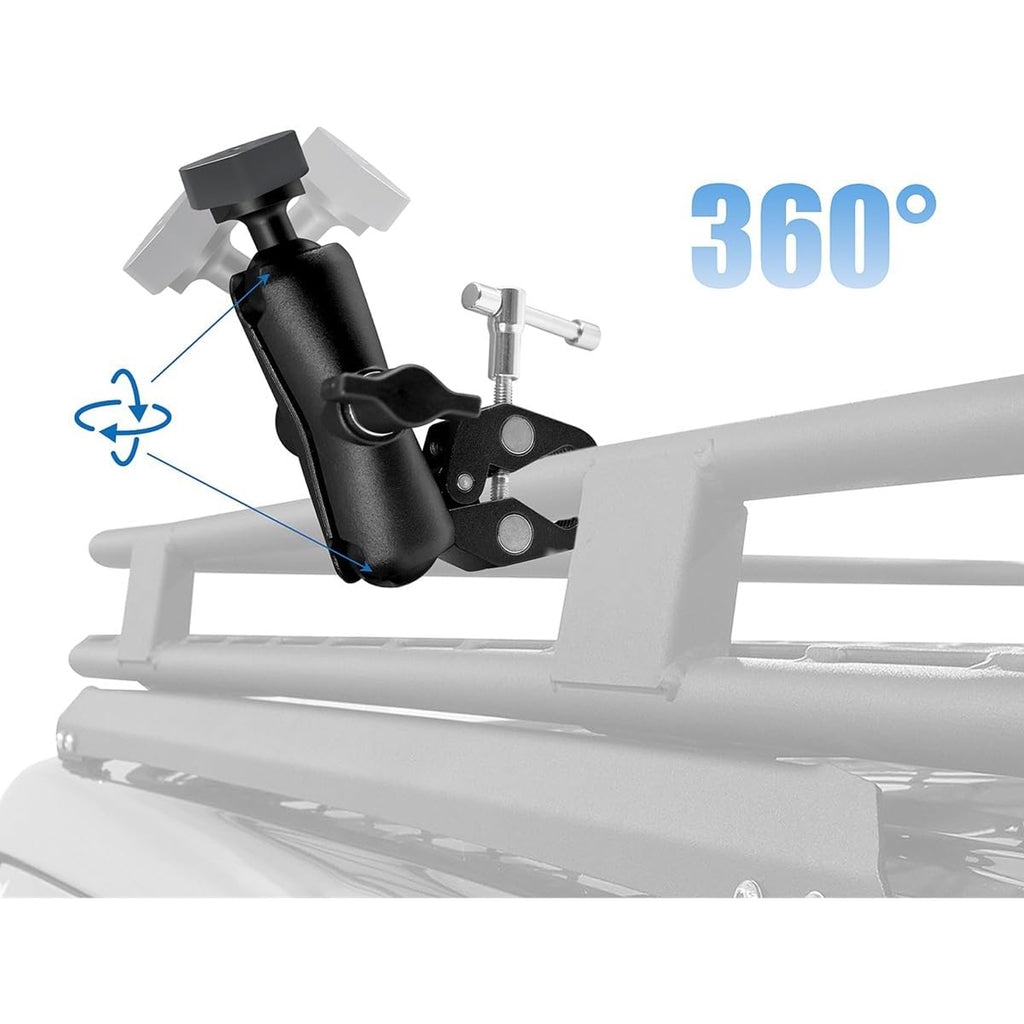 Starlink Mini Mount, Adjustable Clamp Mount Accessories, Starlink Mini Roof Rack RV Ladder Pole Mounting Kits, Compatible with Original Pipe Adapter (Old Version)