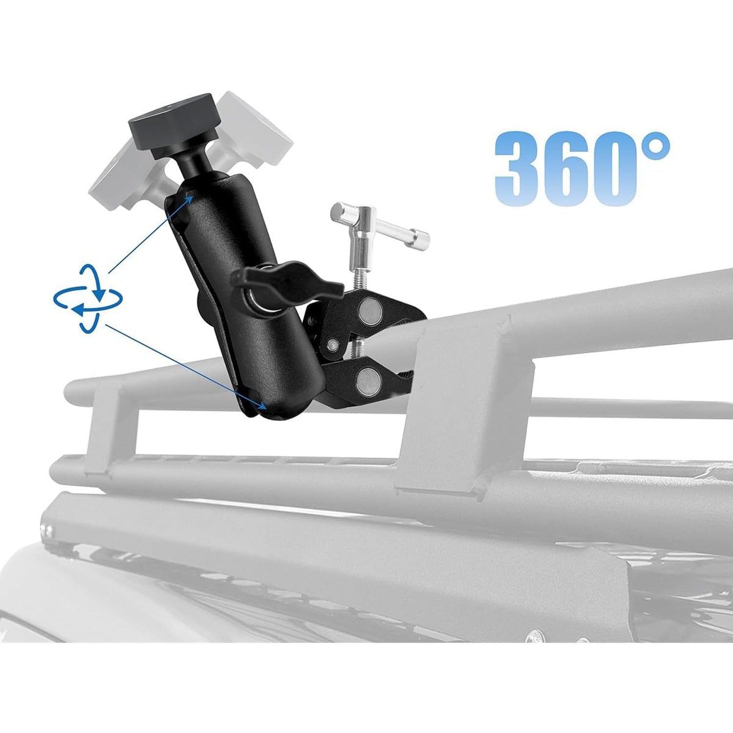 Starlink Mini Mount, Adjustable Clamp Mount Accessories, Starlink Mini Roof Rack RV Ladder Pole Mounting Kits, Compatible with Original Pipe Adapter (Old Version)