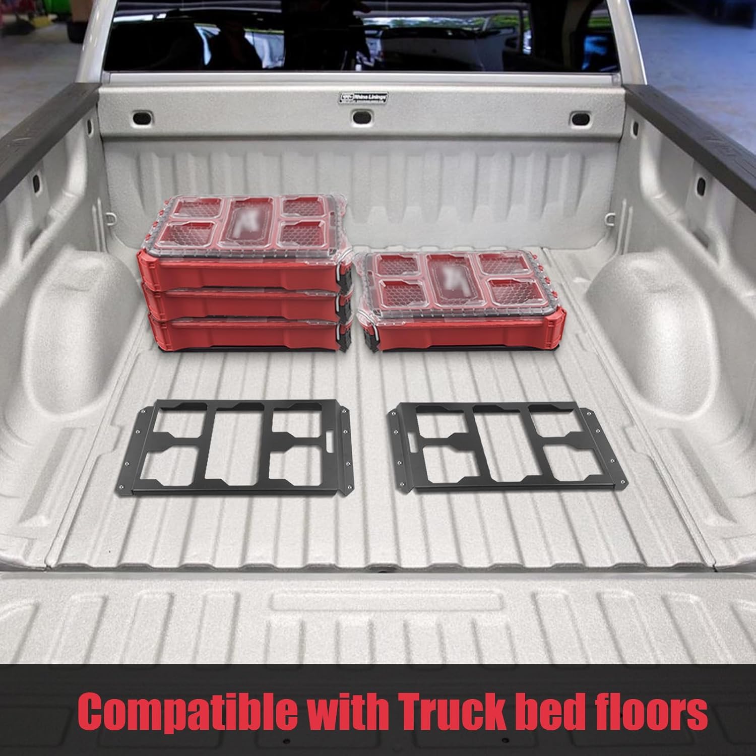 Packout Mounting Plate Compatible with Milwaukee Packout Toolbox,Aluminum Mounting Base Storage Toolbox on Wall or Floor,(Half Plate)