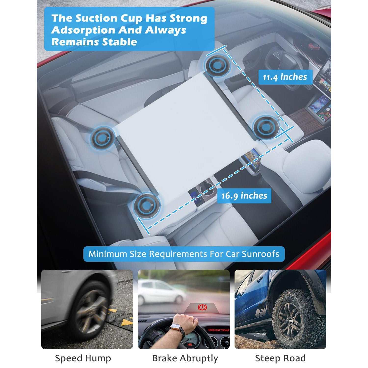 Starlink Mini Suction Cup Mount for Car Sunroof & Windows – Strong Grip, Stable Signal for RV, Boat & Travel