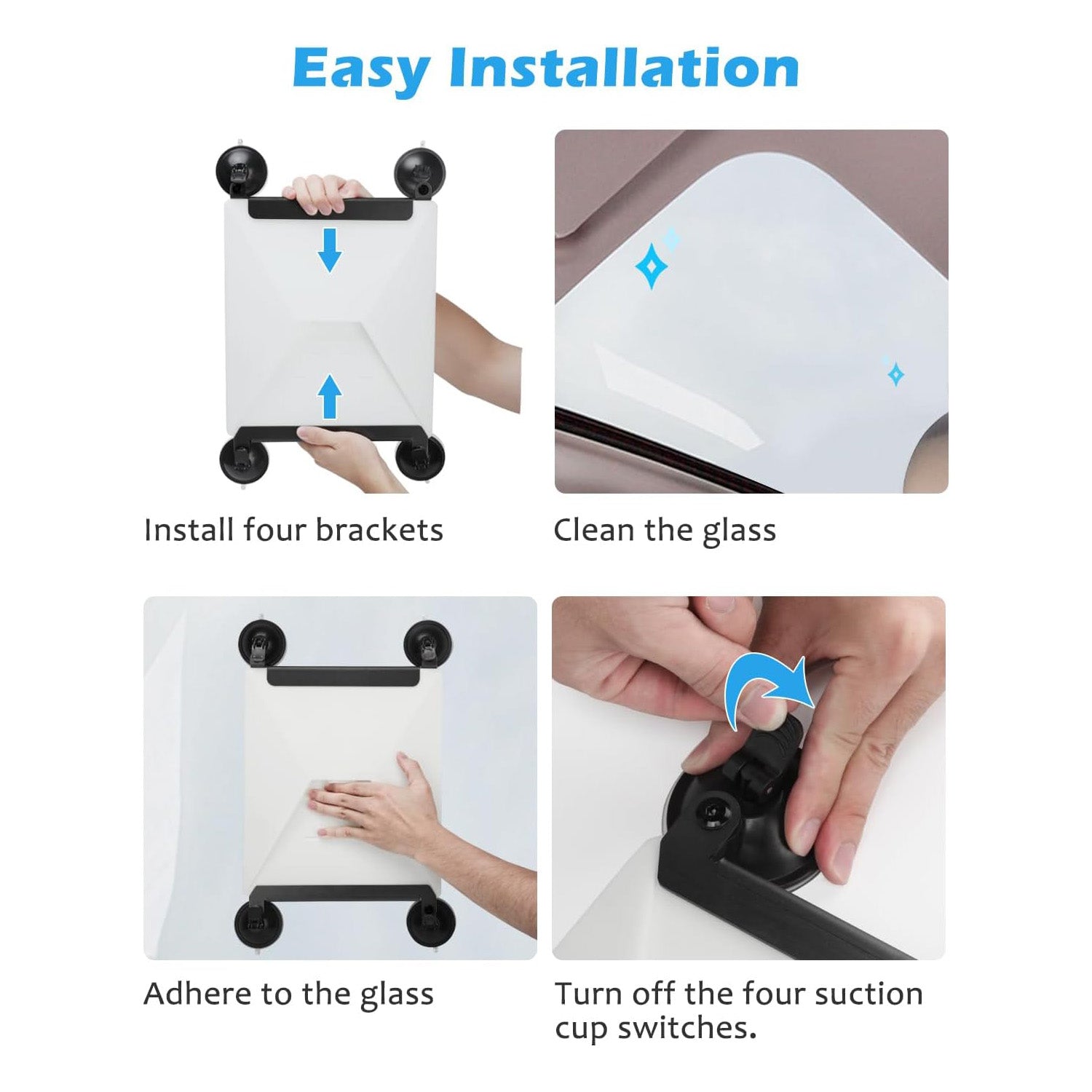 Starlink Mini Suction Cup Mount for Car Sunroof & Windows – Strong Grip, Stable Signal for RV, Boat & Travel