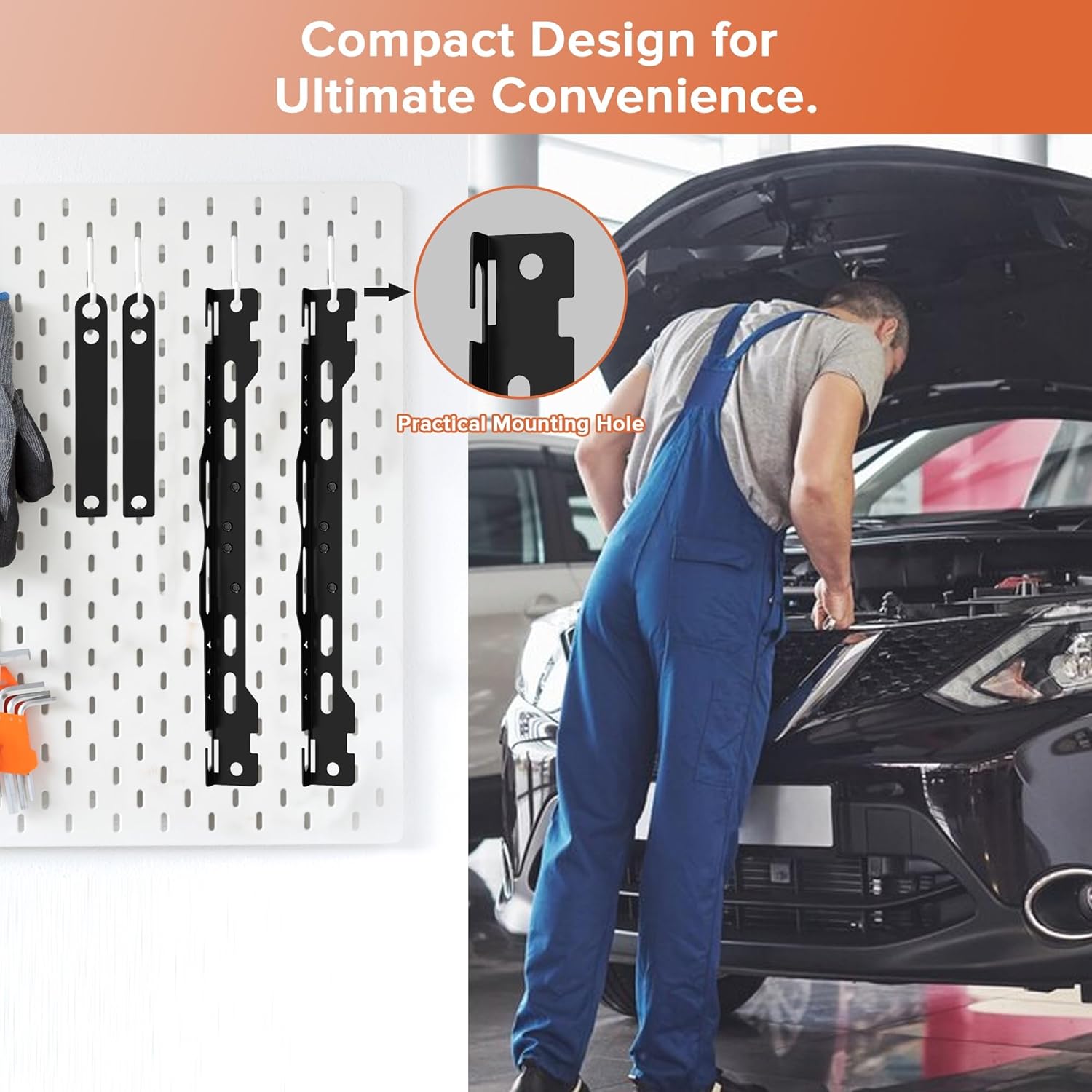 Upgraded Wheel Alignment Tool with Dual Measuring Tapes – Universal Toe Plates for Cars, Trucks & SUVs (14mm/16mm Nuts) – DIY-Friendly, No Caliper Removal – Durable Iron Construction