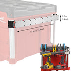 Power Drill Holder Fits for Packout Toolbox,Tape Measure Tool holder,Hanging Screwdrivers, Wrenches on The Side for Packout Toolbox Organizer