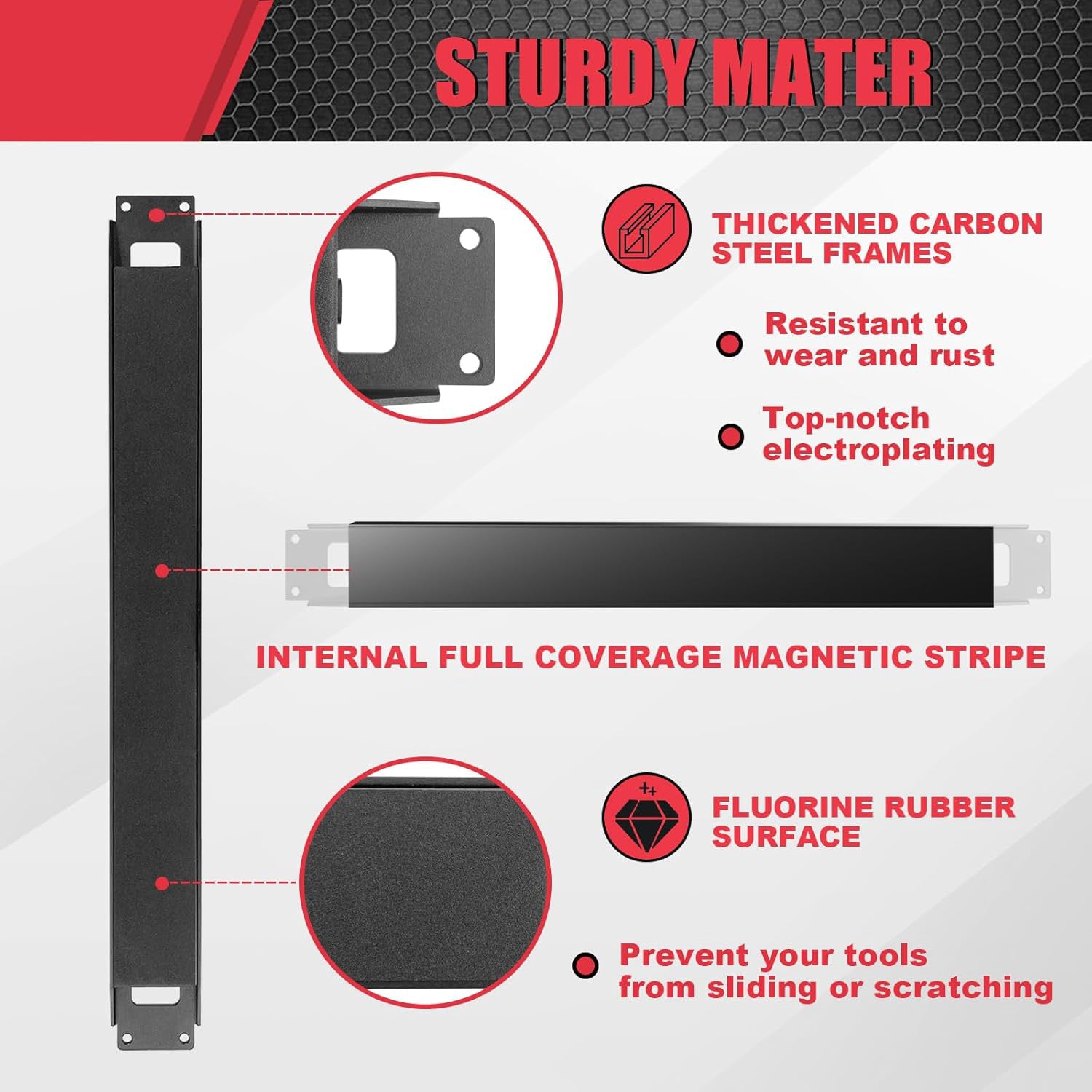 Magnetic tool holder securely mounted on the back of Milwaukee Packout rolling toolbox for organized tool storage