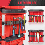Easy no-drill installation of magnetic tool bar mount on Milwaukee Packout system without modifications